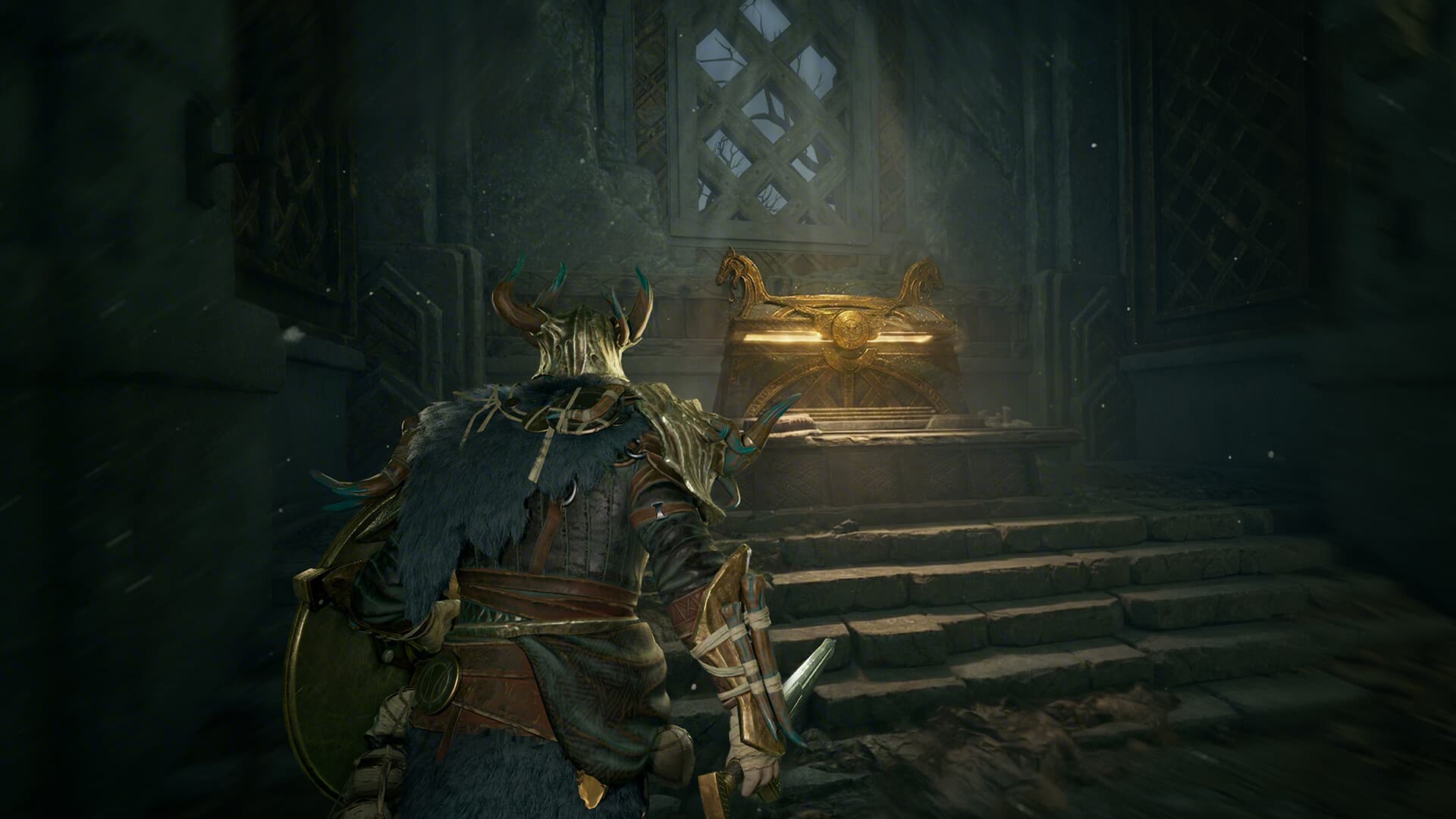 Mistfall Hunter Seer support play near mist-covered ruins
