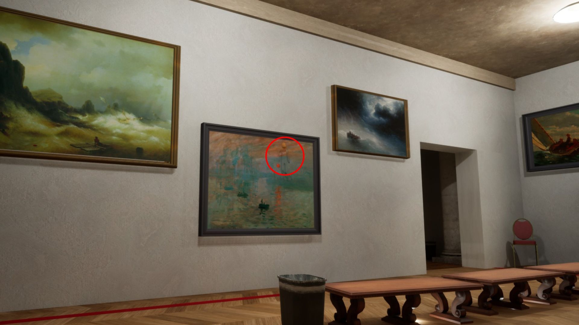 Impression, Sunrise hiding spot on Art Gallery