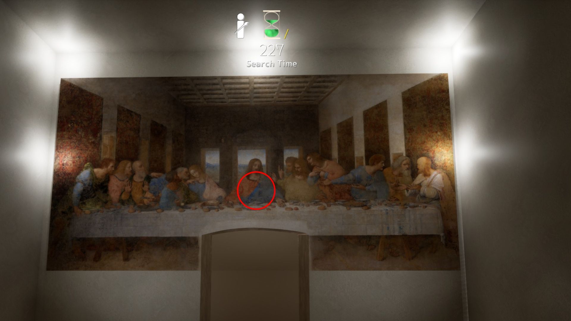 The Last Supper Wall hiding spot on Art Gallery