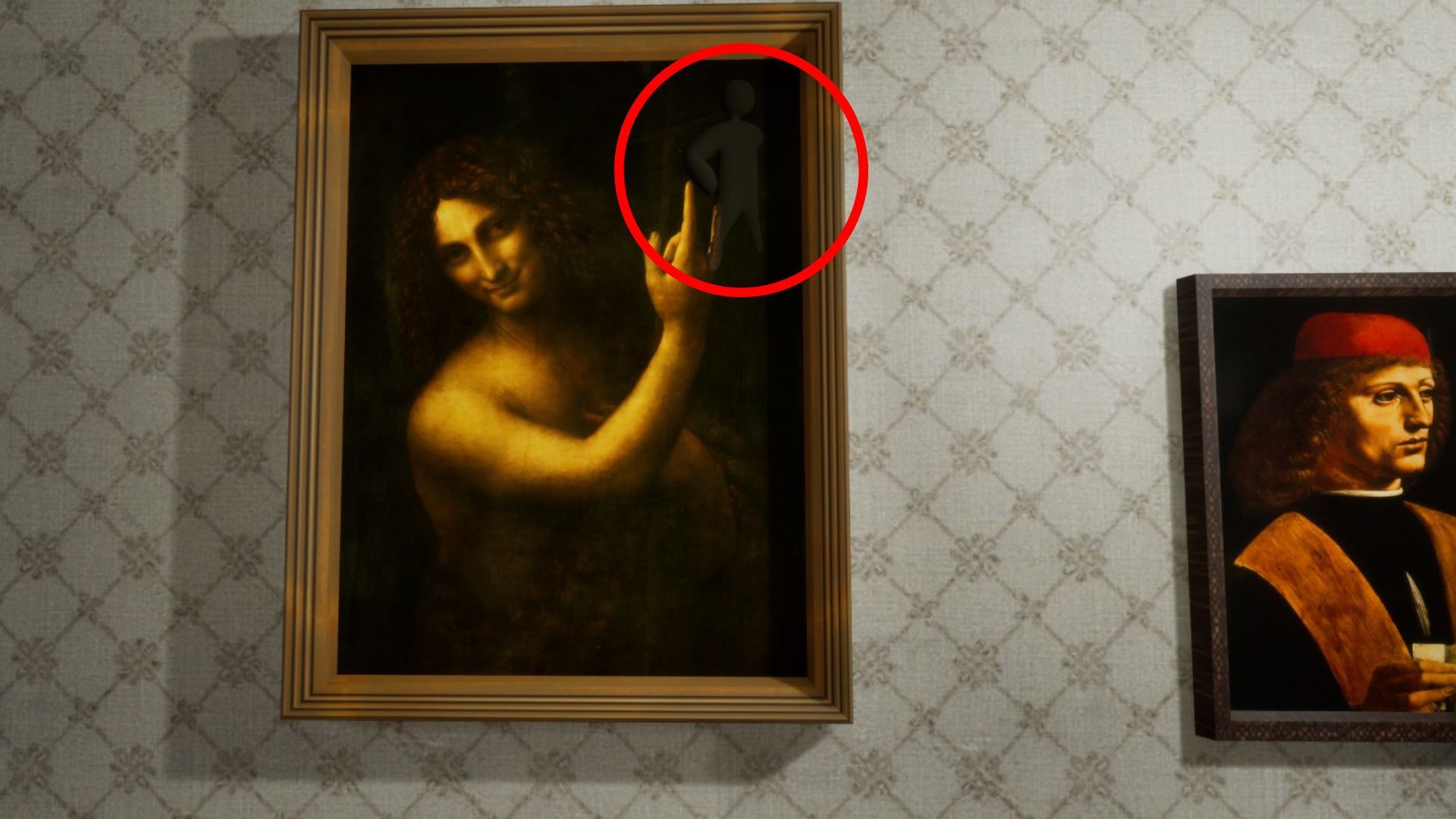 St. John the Baptist hiding spot on Art Gallery