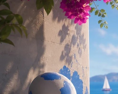 White Plaster Ledge hiding spot on Greece