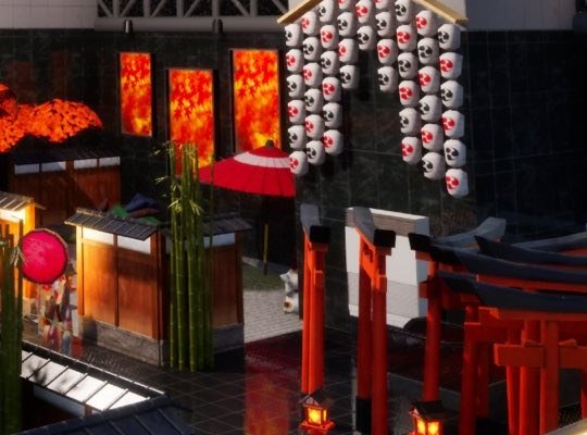 Festival Stall Booth hiding spot on Kyoto — Meccha Wiki guide