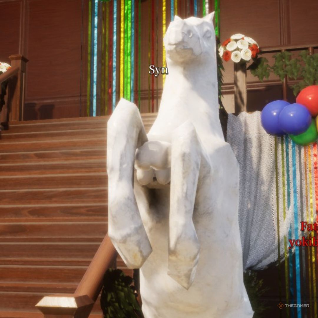 Horse Statue hiding spot on Mansion