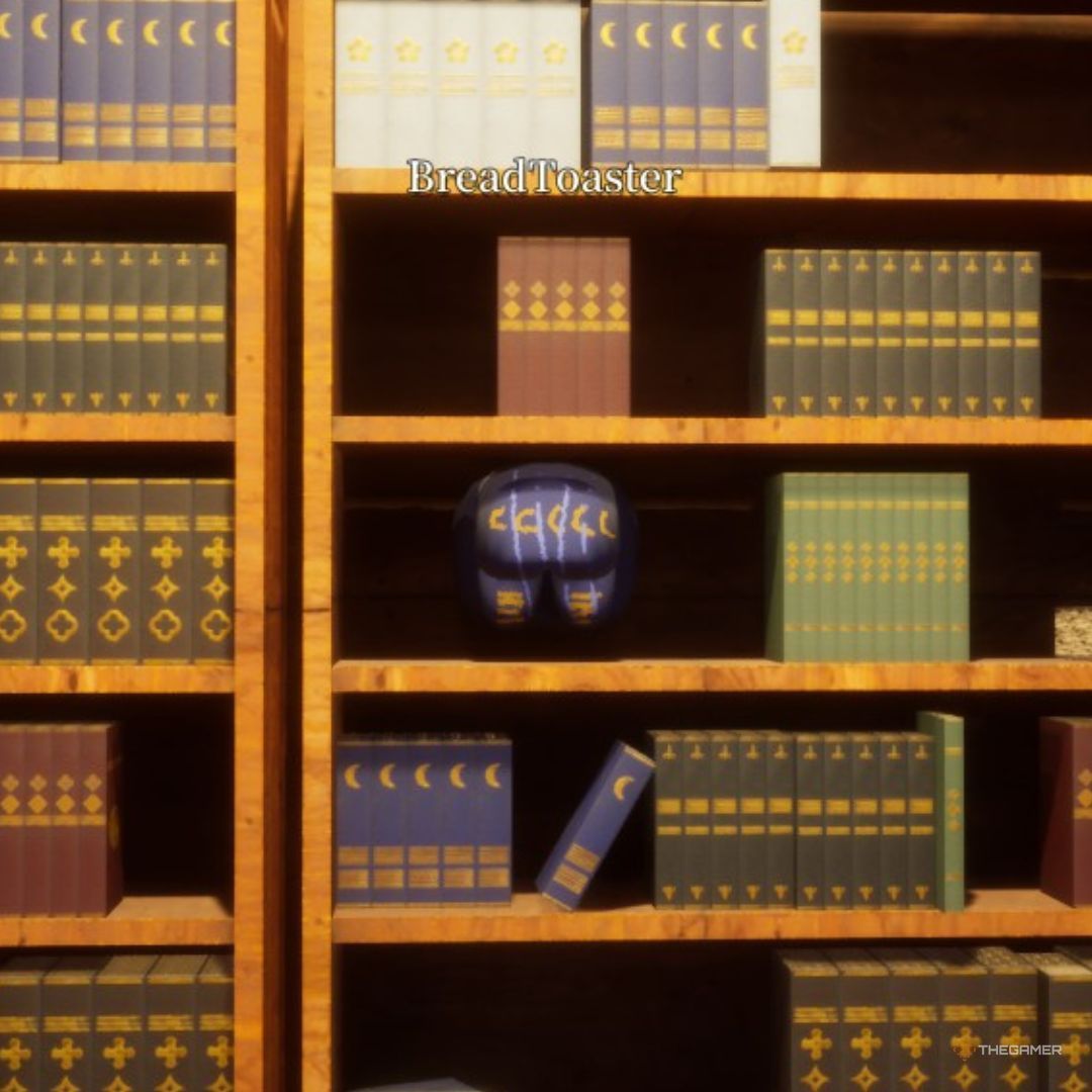 Library Shelf hiding spot on Mansion