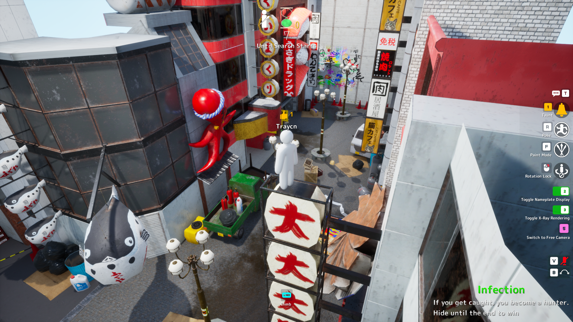 Signage & Octopus Statue hiding spot on Osaka