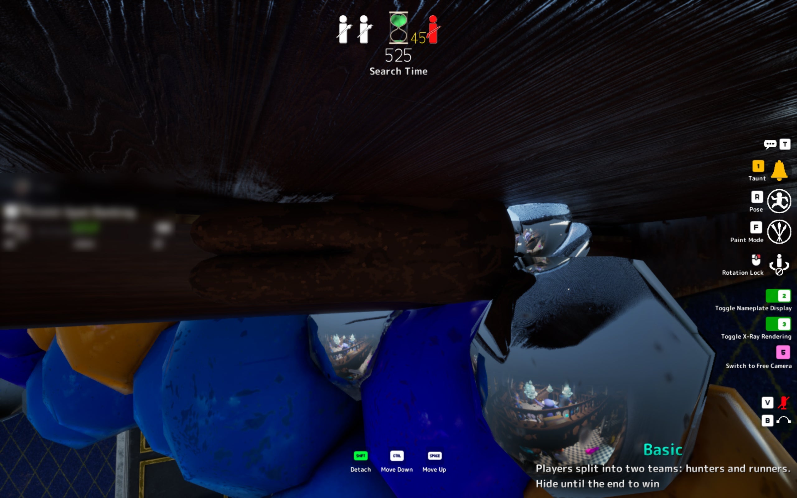 Pool Drain Corner hiding spot on Penguin Hotel