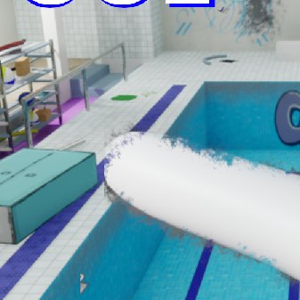 Lane Divider Wall hiding spot on Swimming pool!